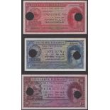 Banco Nacional Ultramarino, Portuguese India, 20, 50 and 100 Rupias, 29 November 1945,...