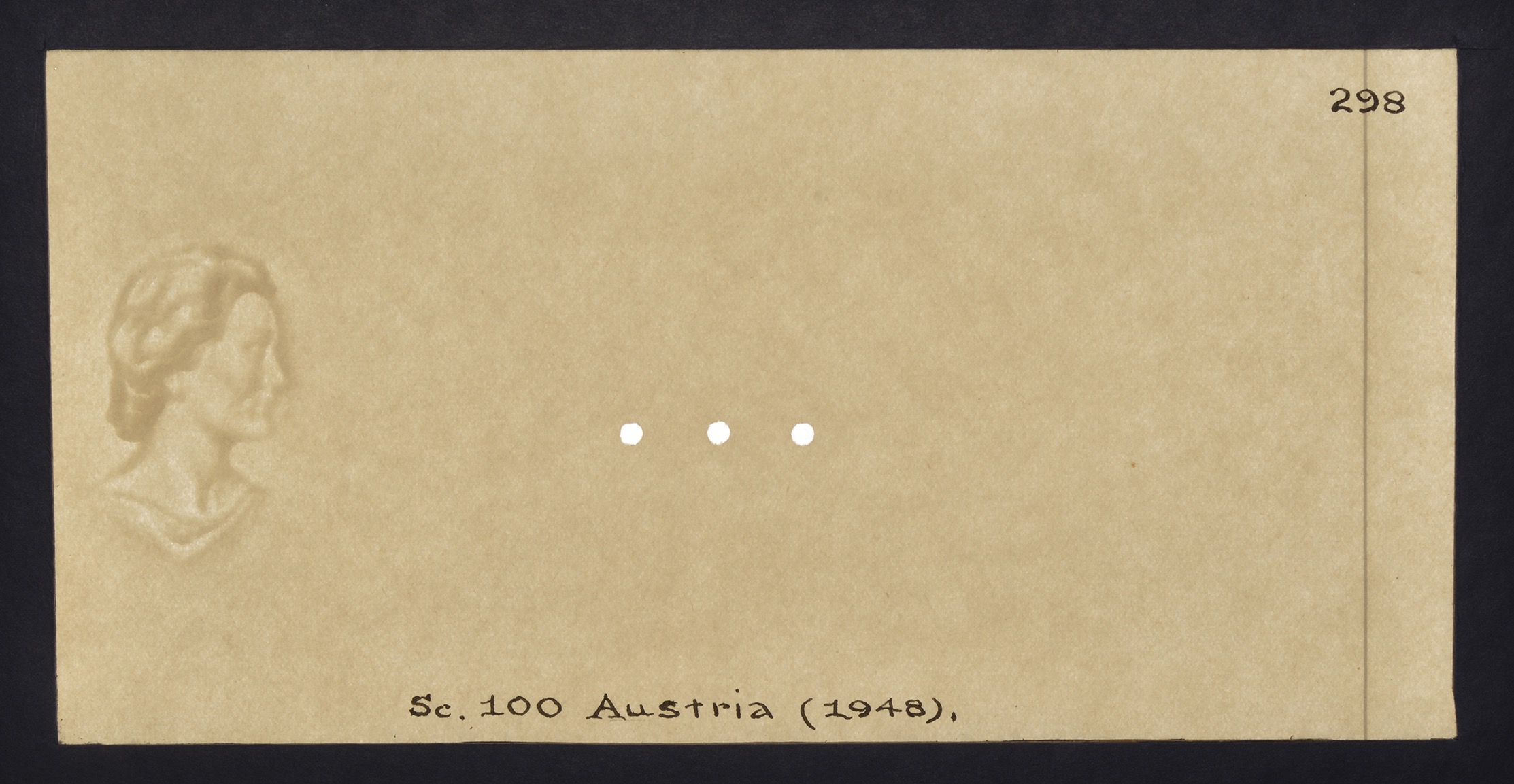 Osterreichsche Nationalbank, watermarked paper as used on the 100 Schilling (2), 2 January... - Image 2 of 6