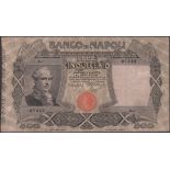 Banco di Napoli, 50 Lire, 15 July 1896, serial number A-1 07542, pinholes and minor...