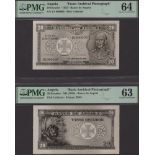 Banco de Angola, obverse and reverse monochrome photographs showing unadopted designs for a...
