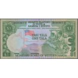 Monetary Board of Western Samoa, 1 Tala (12), 2 Tala (5), 5 Tala (2), ND (1980), some low...