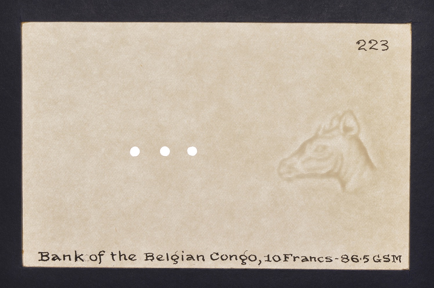 Banque du Congo Belge/Banque Centrale du Congo Belge et du Rwanda-Urundi, watermarked... - Bild 3 aus 7