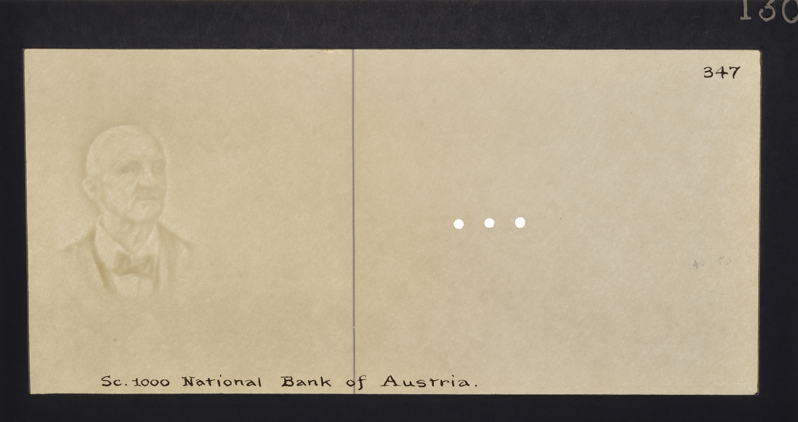 Osterreichsche Nationalbank, watermarked paper as used on the 100 Schilling (2), 2 January... - Image 4 of 6