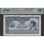 Banco Nacional Ultramarino, Cape Verde, die proof 50 Escudos, ND (1945), no serial number,...