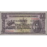 Government of Fiji (on Reserve Bank of New Zealand), Â£1 emergency issue, 1 August 1934...