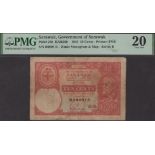 Government of Sarawak, 10 Cents, 1 August 1940, serial number B089815, Trechman signature,...