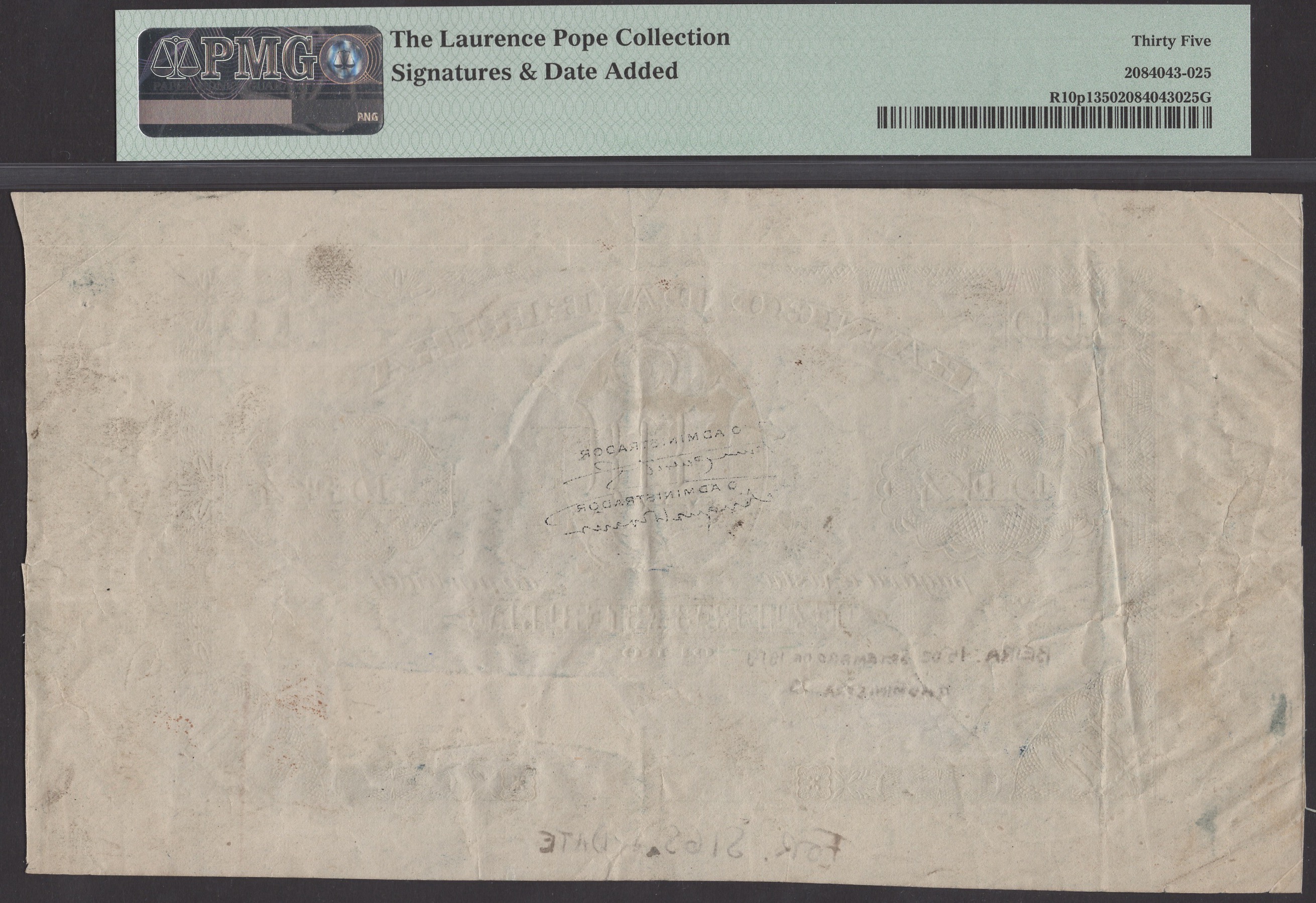 Banco da Beira, obverse and reverse die proofs for 10 Libras Esterlinas, 15 September 1919... - Image 2 of 4