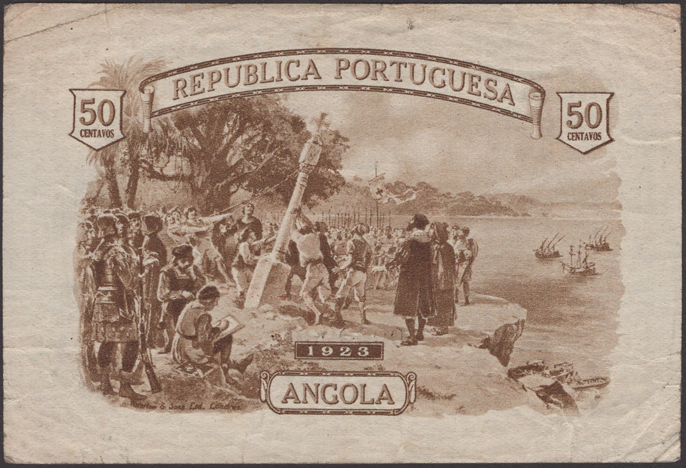 Republica Portuguesa, Angola, specimen 50 Centavos, 1923, serial number A/2 0000000, and... - Image 2 of 2