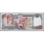 Nepal Rastra Bank, specimen 1000 Rupees, ND (1982), zero serial numbers, Adhikary...