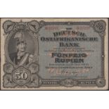 Deutsch-Ostafrikanische Bank, German East Africa, 50 Rupien, 15 June 1905, serial number...