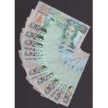 Government of Gibraltar, commemorative Â£5 (30), 2000, serial numbers MM409710-39, Bristow...