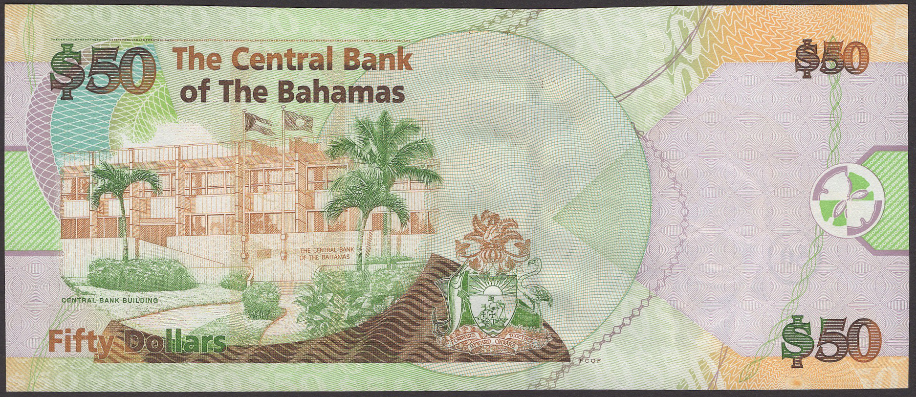Central Bank of the Bahamas, $50, 2006, serial number A000656, Craigg signature,... - Image 2 of 2