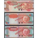 Banco Nacional de Angola, a group of specimens for the 4 February 1991 issue comprising...