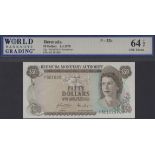 Bermuda Monetary Authority, $50, 1 April 1978, serial number A/1 501029, Butterfield and...