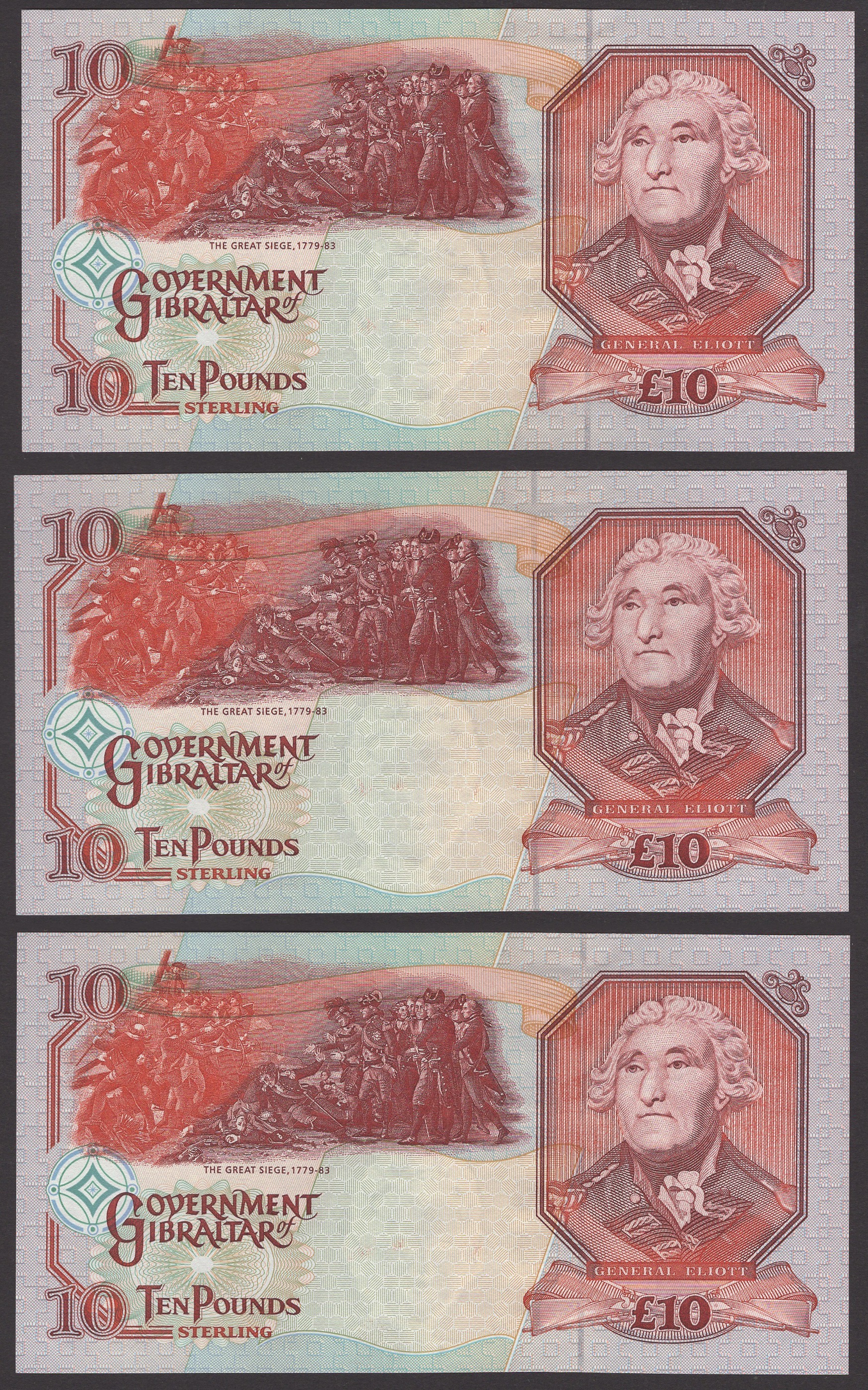 Government of Gibraltar, Â£10 (5), 1 July 1995, prefix AA, Traynor signature, also Â£20... - Image 4 of 6
