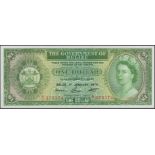 Government of Belize, $1, 1 January 1974, serial number A/1 375374, an original...