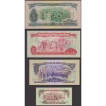 Bank of Vietnam, specimen 10, 20 and 50 Xu and 1, 2, 5, 10 and 50 Dong, 1966, zero serial...