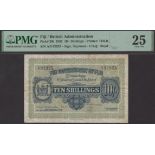 Government of Fiji, 10 Shillings, 23 September 1932, serial number A/3 92925, Seymour,...