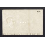 Central Bank of Turkey, watermarked papers for 10 Lirasi (2), issue of 1951-71, glued into...