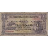 Government of Fiji (on Reserve Bank of New Zealand), Â£1 emergency issue, 1 August 1934...