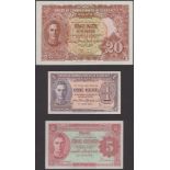 Board of Commissioners of Currency Malaya, 1, 5, 10 and 20 Cents, and $1, all 1 July 1941,...