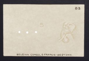 Banque du Congo Belge/Banque Centrale du Congo Belge et du Rwanda-Urundi, watermarked...