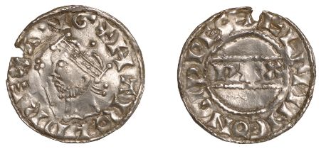 Harold II (1066), PAX type with Sceptre, Penny, Ipswich, Ã†lfwine, Gp B, +harold rex ang, rev...