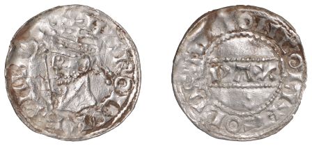 Harold II (1066), PAX type with Sceptre [BMC I; N 836; S 1186], Penny, Colchester, Golstan,...