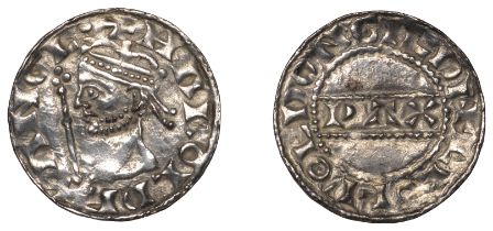 Harold II (1066), PAX type with Sceptre [BMC I; N 836; S 1186], Penny, Guildford, Leofwold,...