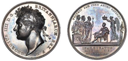 George IV, Coronation, 1821, a silver medal by B. Pistrucci, similar, 35mm, 17.11g (BHM 1070...