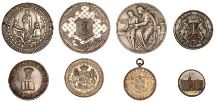 Local, LONDON, Mercers' School, a silver award medal, named (Awarded to G.F. Deeks for Athle...