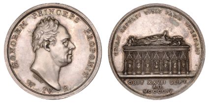 Local, HAMPSHIRE, Winchester College, King's Medal, 1830, a silver award by S. Clint, bust o...