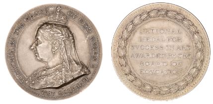 General, Department of Science and Art, Queen's National Medal, 1897, a silver award by F. B...