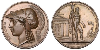 Visit of the Allied Sovereigns to England, 1814, a copper medal by Gayrard & Barre for Mudie...