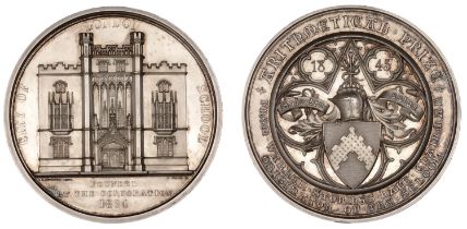 Local, LONDON, City of London School, Arithmetical Prize, 1845, a silver award by B. Wyon, f...