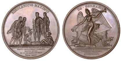 FRANCE, Deputation of the Mayors of Paris to SchÃ¶nbrunn, 1805, a copper medal by A. Galle &...