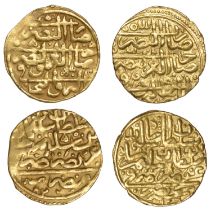 Suleyman I, Sultanis (2), Misr 926h, 3.47g/12h, 3.46g/4h (A 1317; ICV 3158) [2]. About very...