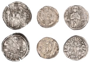 Serbia, Stefan Uros III Decanski (1321-31), Dinar, 1.57g/8h (J. 17); Stefan Uros IV Dusan, a...