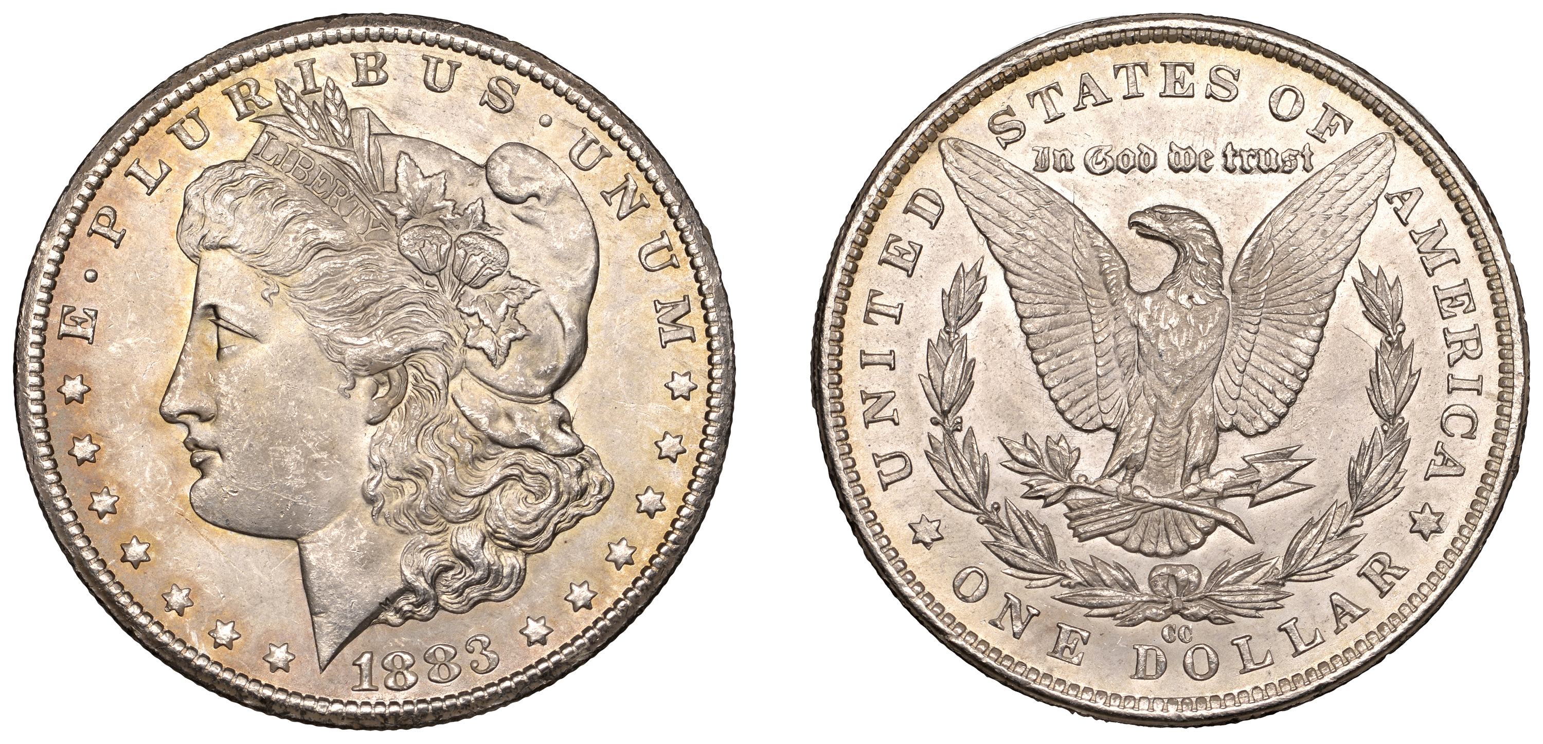 United States of America, Dollar, 1883cc. Some light bagmarking, about as struck Â£120-Â£150