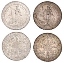 British Colonies, Trade Dollars (2), 1895b, 1898b (Prid. 6; KM. T5) [2]. Nearly very fine, f...