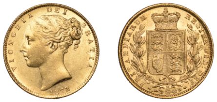 Australia, Victoria, Sovereign, 1872m, shield rev. (M 59; S 3854). Extremely fine Â£400-Â£500