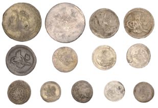 Mahmud II, Misr 1223h, first silver series, Qirsh, yr 7 (OC 30-097-02; ICV 3560); Half-Qirsh...