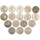 France, Third Republic (1871-1940), 2 Francs (17), 1898-1902, 1904, 1905, 1908, 1912, 1914,...