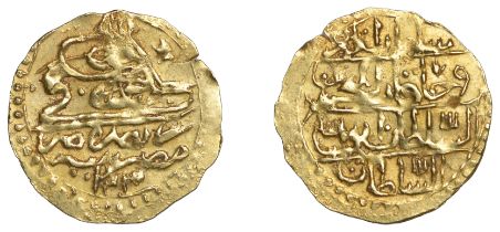 Selim III, Half-Zeri Mahbub, Misr 1203h, ba, 1.29g/11h (Lec. 20; KM 151; ICV 3446). Small ed...