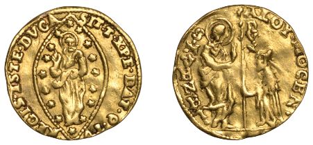 Italy, VENICE, Alvise II Mocenigo (1700-09), Zecchino, 3.31g/1h (Paolucci 2; F 1358). Possib...