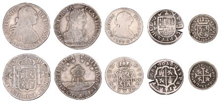 Spain, Philip IV, Real, 1628p, Segovia (CCT 810; CayÃ³n 5717); Philip V, Half-Real, 1733pa, S...