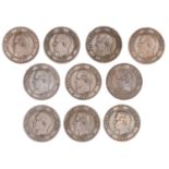 France, Napoleon III (1852-1870), 10 Centimes (10), 1857a (2), 1857b (2), 1857bb (2), 1857k,...