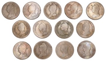 France, Consulate (1799-1804), DÃ©cimes (13), AN 8a (4), AN 8aa (4), AN 8bb (3), AN 8k (2) (G...