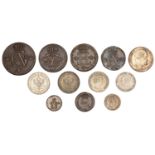 Miscellaneous, Assorted Scandinavian coins in silver (7), base metal (5) [12]. Varied state...