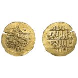 Selim III, Zeri Mahbub, Misr 1203h, sad, 2.56g/12h (OC 28-028; ICV 3445). Edge split, minor...